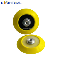 EVERTOOL Plaque de support en PU de 2 pouces, tampon de polissage moulé en PU de 50 mm, accessoires de polisseuse, plaque de ponçage, filetage 1/4 po