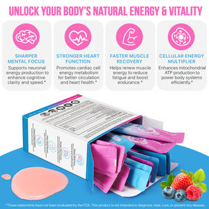 OneBtanicl 1000mg NAD + suplemen cair nikotinamide Riboside Resveratrol dengan PQQ meningkatkan energi seluler fokus & penuaan sehat - Product Image 6