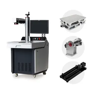 Máquina de marcação a laser UV para metal, plástico, madeira, tecido, carregador eletrônico, caixa do telefone, placa do PWB