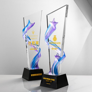 Trofeo de Cristal con Grabado Láser, Regalo Empresarial Duradero para Premios de Reuniones Anuales - Product Image 5
