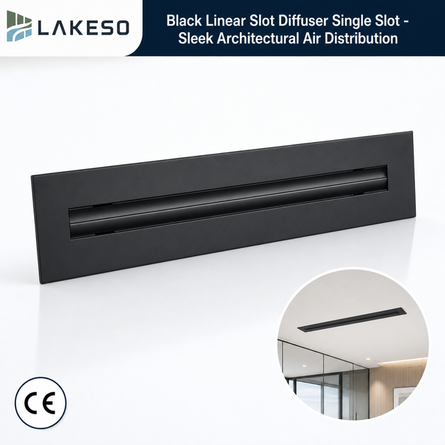 Lakeso Aluminum Single Slot Linear Diffuser 12 Inch Vent Cover for Ceiling Wall Floor HVAC Air Supply Custom Size Wholesale
