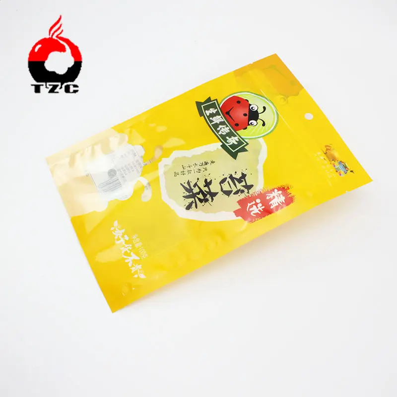Custom Gedrukt Plastic Bevroren Vlees Dumplings Voedsel Verpakking Zak