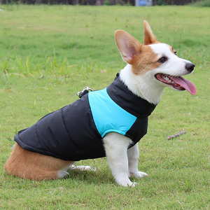 Luxe hiver imperméable chien rembourré veste en plein air vêtements pour animaux de compagnie gilet fermeture éclair gilet harnais pour bouledogues français coton chien manteau - Product Image 4