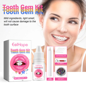 Kit de gemmes dentaires DIY Eelhope avec lumière, décoration <span class=keywords><strong>dentaire</strong></span>, diamants, cristaux, <span class=keywords><strong>colle</strong></span> pour gemmes dentaires - Product Image 2