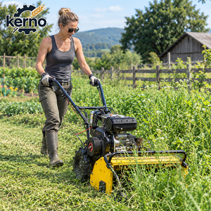 Professional 40-80cm Working Width Diesel Powered Air-cooled Handheld Grass <b>Cutter</b> Rotary Tillage Machine 2-Row for Orchard - Product Image 1