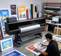 Têtes d'impression I3200 pour imprimante à solvant écologique 1,8 m, séchage rapide, couleurs vives, encre à large gamme de couleurs pour impression de panneaux publicitaires et impression grand format