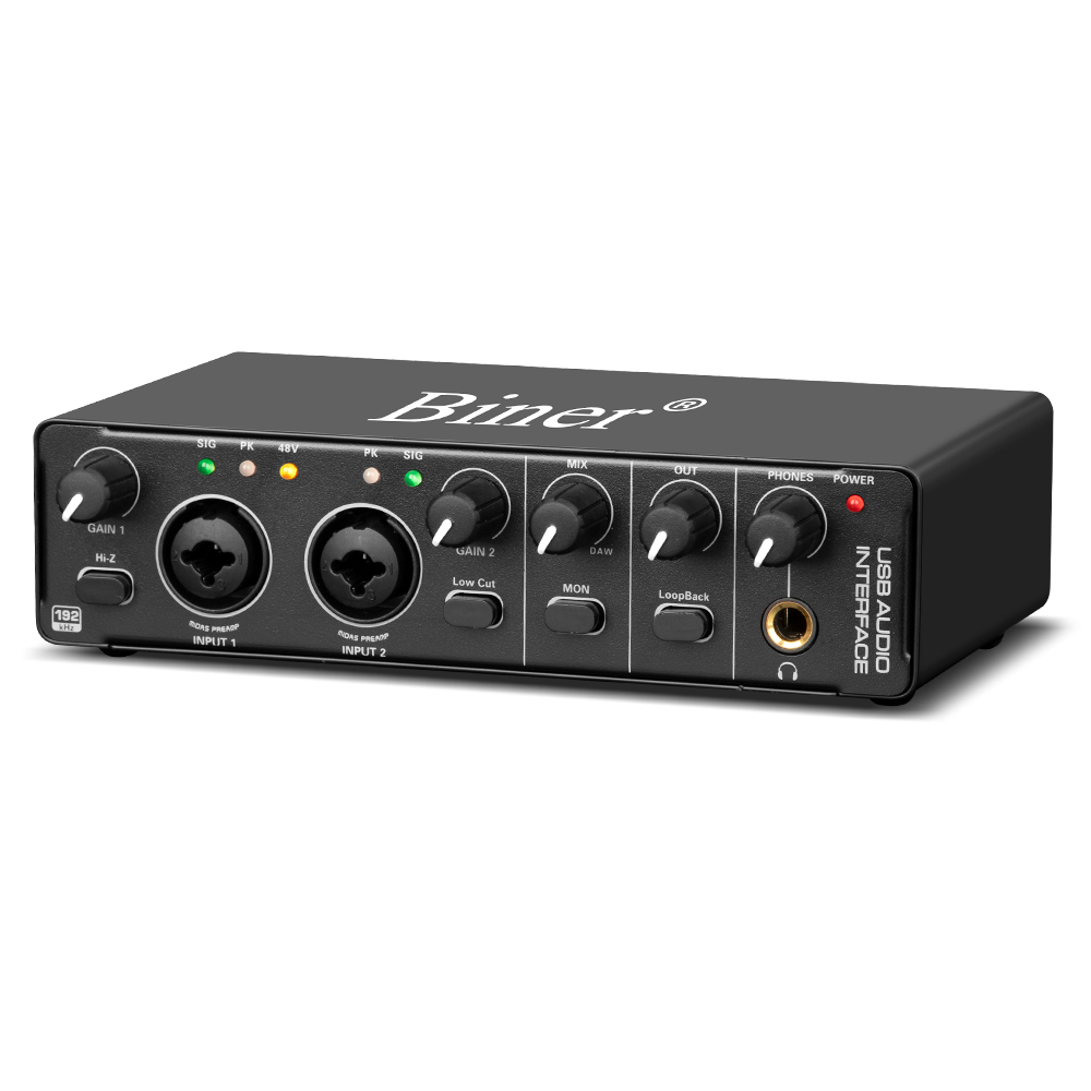 24bit 192khz Audio Interface USB - Professional Studio Sound