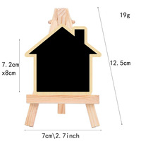 Ychon Saint Valentin Artisanat En Bois Décoration De Mariage DIY Petit Tableau Noir avec Support Sculpté pour La Décoration Intérieure Numéro De Table