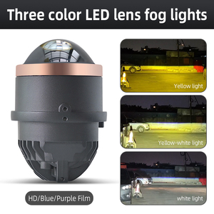 Auto Light LED Nebel Glühbirne Dreifarbige LED-Objektiv Projektor 3,0-Zoll-Fahrlichter für Toyota Nissan Honda <span class=keywords><strong>Ford</strong></span> - Product Image 2