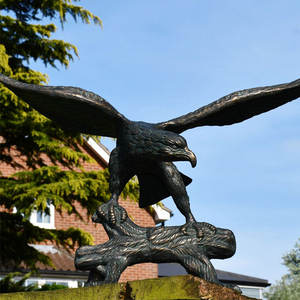 Fabriek Groothandel Grote Outdoor Casting Amerikaanse Adelaar Antiek Bronzen Adelaar Standbeeld - Product Image 1