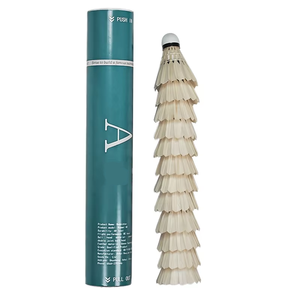 Volant de badminton <span class=keywords><strong>MASTER</strong></span> N°6 en plumes de dindon naturelles, classe B, <span class=keywords><strong>super</strong></span> durable, 12 paquets, pour intérieur et extérieur, en fibre de bois, vente chaude en usine - Product Image 5