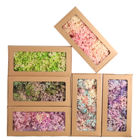 Abadi Anna Hydrangea DIY bahan bunga grosir buatan tangan warna gradien daun kecil Hydrangea botol mengambang bunga