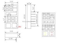 Segment personnalisé module d'affichage led couleur écrans pour machine affichage intérieur led personnalisé