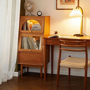 Spring <b>Sideboard</b> Cherry Wood Small Standing Cabinet With 2 Compartments Living Room Storage Drawer Cabinet - Product Image 1