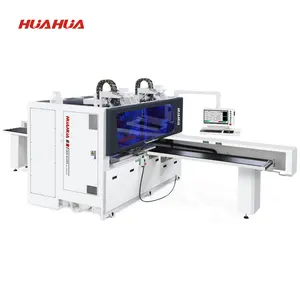 Huahua SKH-612HS Baanbrekende C-Type Dubbele Grijper Mechanisme Dubbele Boorkoppen Automatische Zes Zijden Cnc Boormachine