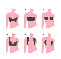 Ruban adhésif pour seins invisible, imperméable, élastique, effet liftant instantané, couleur chair, pour femmes