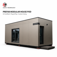 Maison Modulaire Préfabriquée Moderne Certifiée CE, Pod de Luxe pour Glamping, Conteneur Aménagé, Bureau de Jardin, Studio, Cabane de Vie en Kit