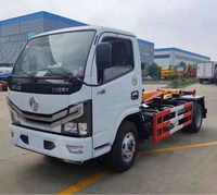 Nouveau camion poubelle diesel 4x2 avec benne de 5m3, véhicule de collecte des déchets municipaux, camion poubelle à benne