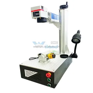 Portable 50w 30w Jpt Metal Fiber Laser Marking Engraving Machine For Gold Plastic Wood Galsss Label Printing Machine