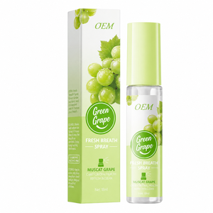 <span class=keywords><strong>Spray</strong></span> buccal OEM Muscat Green Grape 18ml – Rafraîchisseur d'<span class=keywords><strong>haleine</strong></span> longue durée, traitement de l'halitose, brume pour la confiance sociale - Product Image 1