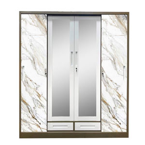 Luoyang Fabriek Meest Populaire Verkoop <span class=keywords><strong>4</strong></span> Schuifdeur Metalen Garderobe Ijzeren Slaapkamer Meubels - Product Image 2