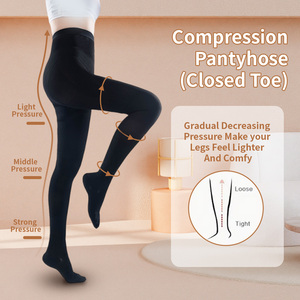 Collants de compression médicaux respirants et confortables à bout ouvert pour femmes 20-30 mmHg |   Soulage les varices, les œdèmes et les gonflements - Product Image 3
