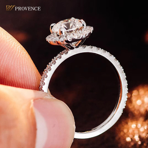 Bague de mariage 18K 14K 10K Couple avec D <span class=keywords><strong>VVS</strong></span> Lab Grown Diamond Handmade Jewelers That Fix Rings Near Me Fine Jewelry Rings - Product Image 1