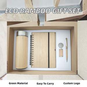 Juego de Cajas de Regalo de Bambú Personalizables Premium 2025, Caja de Regalo Personalizable Premium para Regalos Empresariales y Promocionales - Product Image 2