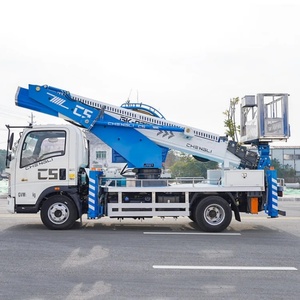 HOWO 21m 28m 32m Straight Arm Bucket Trucks Cherry Picker Aerial Work Vehicle Platform Man Lift Sky Lift Truck Truck - Product Image 4