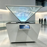 Pantalla Holográfica Piramidal 3D de 360 Grados, Holobox 2K/4K para Exhibiciones en Museos, Centros Comerciales y Tiendas
