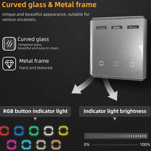 2025 Mới Cho ZigBee Cảm Ứng Thông Minh Bảng Điều Chỉnh 4-Inch Sang Trọng Nhôm 10A Google Trợ Lý Alexa Ứng Dụng Điều Khiển Tự Làm Màn Hình Tên Tương Thích - Product Image 3