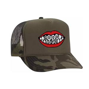 Gorra de béisbol de malla de 5 paneles gris nueva moda personalizada, gorra de camionero con logotipo bordado para verano - Product Image 4