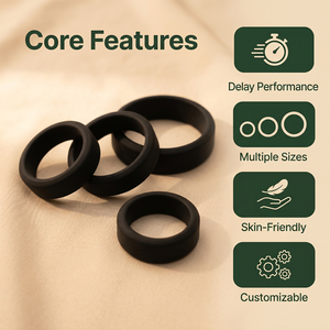 Anillos para Retrasar la Eyaculación, Anillos de Erección y Resistencia, y Anillos Testiculares para Parejas, Juguetes Sexuales para Hombres - Product Image 4