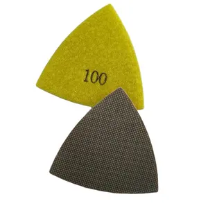 Tam giác sáng bóng Kim Cương khô đánh bóng Pads cho Granite Marble kỹ thuật đá và bê tông góc