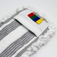 Serpillère à poussière pour sols à forte absorption, serpillère industrielle commerciale en coton et microfibre, recharge de serpillère humide, style poche, serpillère plate
