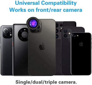 Drop Shipping 2 IN 1 Kit obiettivo fotocamera per telefono 4K HD Super grandangolare 15X obiettivo Macro per <span class=keywords><strong>iPhone</strong></span> - Product Image 5