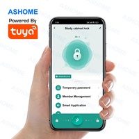 Serrure de porte d'armoire en bois Tuya Smart Home avec clé, pour coiffeuse, sécurité personnelle, empreinte digitale, coffre-fort à clé Smart Life