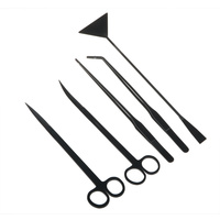 Kits d'outils d'aquascaping Jusuo pour aquariums, ensembles d'outils pour plantes d'aquarium en acier inoxydable, pinces, ciseaux, grattoirs pour le nettoyage des aquariums