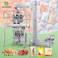 Machine verticale de remplissage et de scellage pour sachets à soufflet mini, pour bonbons, sucettes, gommes, riz et noix, avec fonction de mélange et d'emballage