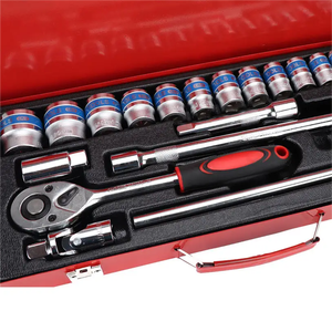 2026 Heavy Duty 24pcs 1/<strong>2</strong>\" Universal Socket <strong>Wrench</strong> Tool <strong>Set</strong> CRV Material Metric Ratchet Spanner OEM Customizable Hand Tools - Product Image 3