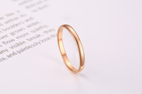 Luxus Fine Jewelry Trendy Simple Blank Edelstahl 316L Ringe Frauen 18K God Plated Ring Schmuck Hersteller