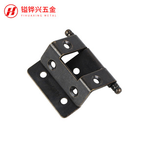 Bisagra Metálica para Muebles Yihuaxing 50x48x2.0T, Superficie de Bronce, Estilo Tradicional, Hierro Antioxidante - Product Image 2