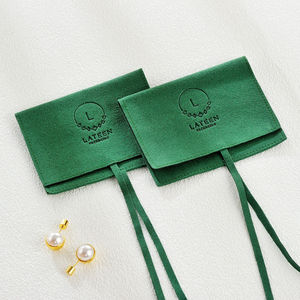 Pochette de rangement pour bijoux de haute qualité, personnalisable avec logo, style sac à main, en coton et lin, idéale pour le stockage. - Product Image 5