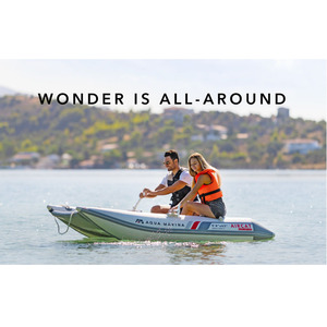 Bateau de tourisme gonflable <span class=keywords><strong>AQUA</strong></span> <span class=keywords><strong>MARINA</strong></span> pour 5 personnes, 335*160cm, double coque en PVC, 4+1 chambres à air, pont en DWF pour la navigation en haute mer - Product Image 4