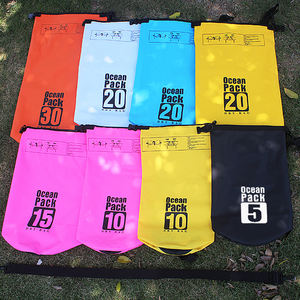 ถุงอบแห้งพีวีซีกันน้ำ500D โลโก้ออกแบบได้ตามต้องการ2L/5L กันน้ำสำหรับปีนเขาล่องลอยลอยน้ำได้ - Product Image 6