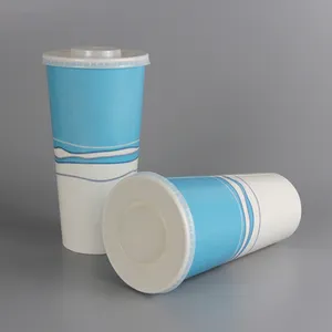 Disposable Custom Printed LOGO Cold Drink Cola Paper Cup Disposable Soda Paper Cups