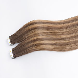Невидимые светлые бразильские волосы для наращивания 100% девственные волосы Remy Human с лентой в уток с одной нитью - Product Image 3