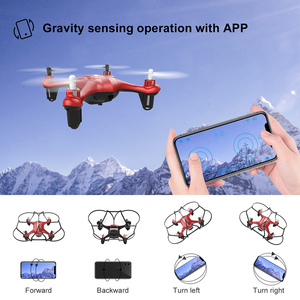 2019 nano drone helicopter Radio control control <span class=keywords><strong>Mobile</strong></span> via wifi quadcopter fpv drone with camera Mini Drône for children - Product Image 4