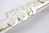 Saxophone soprano en Si bémol à prix d'usine, corps en laiton plaqué argent, conception de col monobloc avec clé G haute