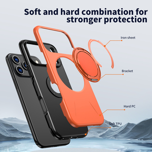 Funda Híbrida para Teléfono Móvil con Protección Contra Caídas para <span class=keywords><strong>iPhone</strong></span> 17 Pro, Soporte para Tarjetas, Accesorios para Teléfono Resistentes a Impactos para <span class=keywords><strong>iPhone</strong></span> 12 13 14 15 16 17 - Product Image 2